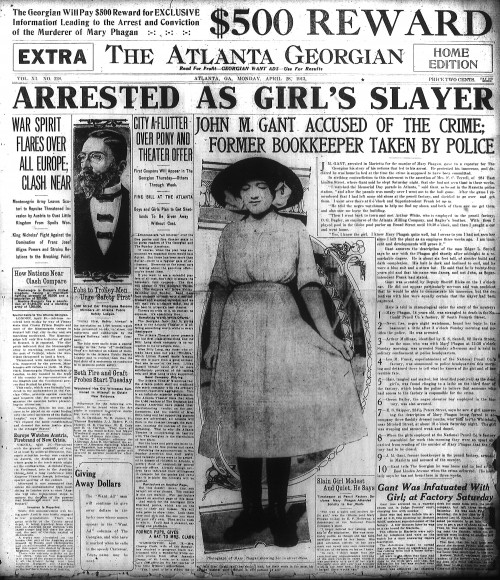 The arrest of Gantt was front page news.