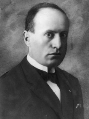 Italian leader Benito Mussolini