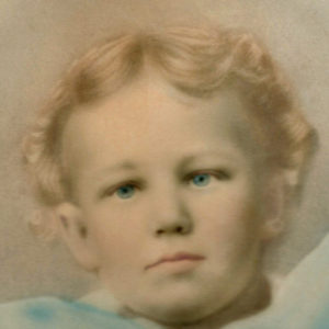 William Pierce as a young child