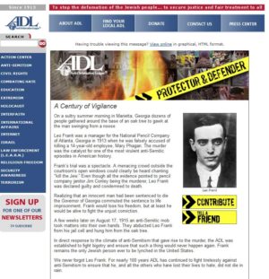 The Frank case is the ADL's pet cause.