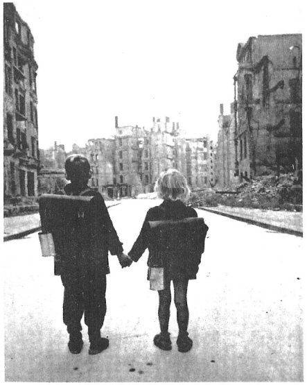U.S. government policy toward Germany immediately after World War II was determined by hate-crazed Jews, who wanted to crucify future generations of Germans. These two German children — and millions of others — were saved from death by starvation and allowed to begin rebuilding their country only after General Patton’s warnings had alerted Gentile leaders in America to the Soviet danger which would be raised by the annihilation of the German people.