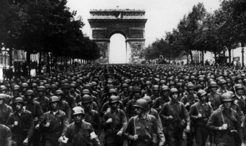 American Soldiers Marching