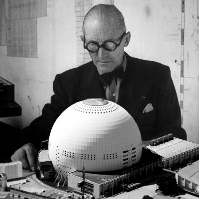 Le Corbusier and one of his designs