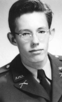 Dr. William Pierce, a student at military school