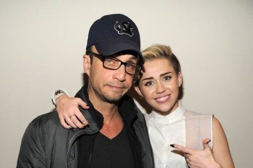 Miley Cyrus with her Jewish manager Larry Rudolph