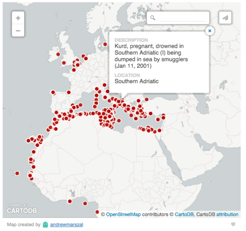 Mapped: Migrant deaths attempting to reach Europe by sea since 2000