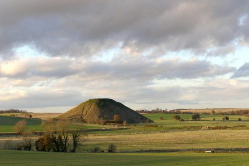 Silbury Hill in Wiltshire England