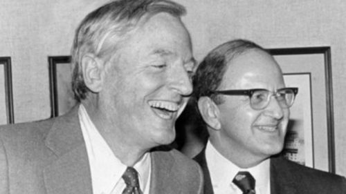 Buckley with Jewish "conservative" Harry Jaffa, 1984