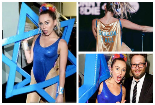 Miley-Cyrus-Wears-Star-of-David-Outfit-for-Actor-James-Francos-Bar-Mitzvah-Charity-Event
