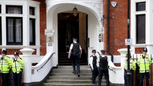 Avoiding extraditon ... Julian Assange has been living in the embassy since June 2012.