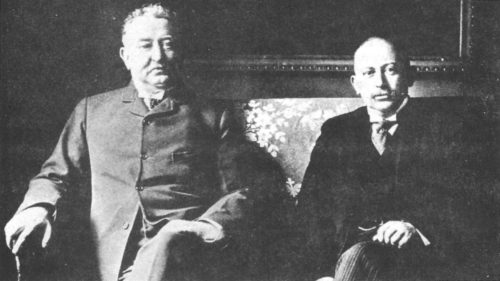 Cecil Rhodes (left) and Alfred Beit: the "gold-bugs."