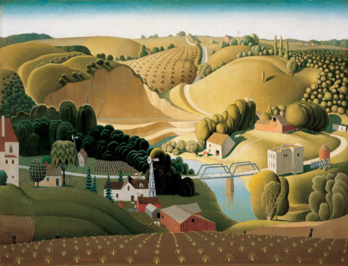 Stone City by Grant Wood
