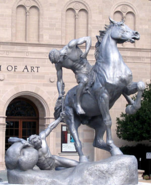 The Torch Bearers (aluminum, 1957, Chrysler Museum of Art, Norfolk, Virginia)