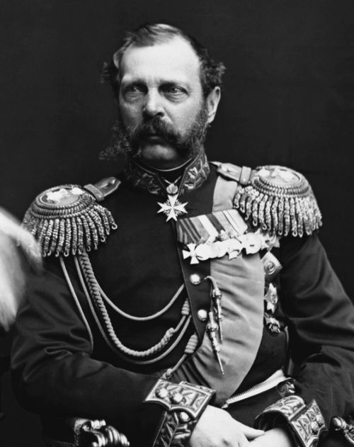 Tsar Alexander II of Russia, who prevented France and Britain from invading the US during the civil war.