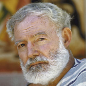Ernest Hemingway, later years.