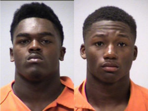 Ronald George, left, and Bryson White face three charges.