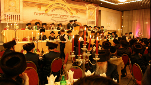 Member of the Haredi community of Antwerp in 2010, celebrating the foundation of the 33rd Jewish school in Antwerp