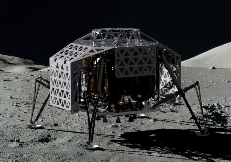 ALINA: the Autonomous Landing and Navigation Module that will deliver the probes to the moon. 