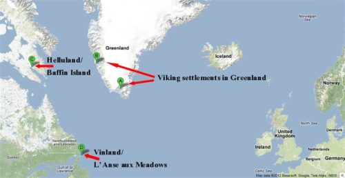 Sites Of Viking Settlement In North America 500x258 